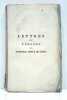 Lettres et pensées, publiées par Mad. La Baronne De Staël Holstein. Seconde édition.. LIGNE ( Prince de).