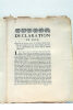 DECLARATION DU ROY, qui fixe des peines contre les Commis des Fermes qui prévariqueront dans leurs emplois, et contre les Marchands et autres qui les ...