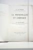 La personnalité et l'héredité.. MAC-AULIFFE (Léon).