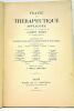 Traité de thérapeutique appliquée. Fascicule XII. Traitement des maladies de l'appareil digestif et de ses annexes. Première partie : Bouche. Pharynx. ...