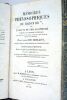 Mémoires philosophiques du Baron de ***, ou l'adepte du philosophisme ramené à la religion catholique par gradation, et au moyen d'argumens, de faits ...