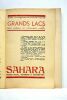 Grands lags. Revue mensuelle des missionaires d'Afrique. Sahara. Numéro specieal, "Historique et documentaire".. LELOIR (Léon).