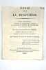 Essai sur la dysenterie. Tribut académique présenté et publiquement soutenu à la Faculté de Médecine de Montpellier le 8 novembre 1823.. RIGAL ...