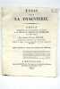 Essai sur la dysenterie. Thèse présentée et publiquement soutenu à la Faculté de Médecine de Montpellier, le 5 mai 1823.. VILLAN (André-Claude).