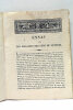 Essai sur les maladies des gens de lettres. Tribut académique présenté et publiquement soutenu à la Faculté de Médecine de Montpellier, le juillet ...