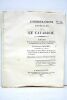 Considérations générales sur le catarrhe. Thèse présentée à la Faculté de Médecine de Montpellier et publiquement soutenue le 1er juin 1822.. CONCHE ...