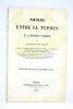 Parallèle entre le typhus et l'affection typhoïde. Extrait des travaux de la Société Médicale de Genève.. ESPINE (Le docteur Marc d').