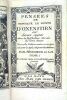 Pensées sur divers sujets. Avec les Refflections Morales du même Auteur. Nouvelle Edition, revue et corrigée soit pour le style, soit pour les ...
