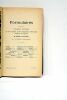 Formulaire de médicaments nouveaux pour 1911. Avec une introduction par Henri Huchard.. BOCQUILLON-LIMOUSSIN (H.).