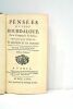 Pensées du Pere Bordaloue, de la Compagnie de Jesus, sur divers sujets de religion et de morale. Tome troisième. Sixiéme édition.. BORDALOUE.