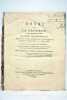 Essai sur la grossesse. Tribut académique présenté et publiquement soutenu à la Faculté de Médecine de Montpellier, le 3 avril 1816.. MASSON ...