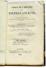 Précis de l'Histoire des Peuples Anciens; précédés de notions générales; de notices géographiques; de notices, tableaux et sommaires chronologiques: ...