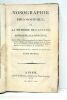 Nosographie philosophique, ou La Méthode de l'analyse appliquée à la médécine. Troisième édition revue, corrigée et augmentée. Tome premier.. PINEL ...