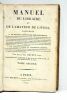 Manuel du libraire et de l'amateur de livres, contenant: 1. Un nouveau dictionnaire bibliographique; 2. Une table en forme de catalogue raisonné. ...