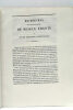 Thèse pour le Doctorat en Médecine présentée et soutenue le 15 juillet 1846. Recherches sur les propriétés du seigle ergoté et de ses principes ...