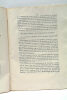 Essai sur l'amputation des membres. Tribut académique, présenté à la Faculté de Montpellier et publiquement soutenu le 6 août 1821.. GAILLARD ...