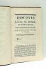 Discours a lire au Conseil, en présence du Roi, par un Ministre Patriote, sur le Projet d'accorder l'État Civil au Protestants.. BONNAUD (Jacques ...