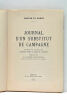 Journal d'un substitut de campagne. Traduit de l'arabe par Gaston Wiet et Zaki M. Hassan. Préface de S.E. Hafez Afifi Pacha ancien ambassadeur ...