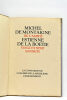 "De l'amitié", suivi de "Vingt et neuf sonnets".. MONTAIGNE (M. de) et BOETIE (E. de la).