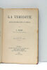 La Timidité. Étude psychologique et morale. Seconde édition, revue.. DUGAS (Ludovic).