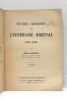 Études Cliniques sur l'insuffisance Surrénale (1898-1920). Deuxième édition.. SERGENT (Émile).