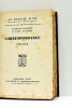 Correspondances. 1907-1914.. RIVIÈRE (Jacques). CLAUDEL (Paul).