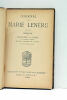 Journal. Avec une préface de François de Curel de l'Académie Française et deux portraits de l'auteur. Tome premier.. LENÉRU (Marie).