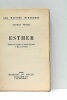 Esther. Traduit de l'anglais par Daniel Halévy et Mlle Laparra.. MOORE (Georges).