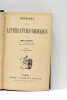 Histoire de la Littérature grecque. Troisième édition.. EGGER (Max).