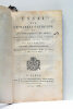 Dissertation sur la Fièvre Lente Nerveuse, Présentée et soutenue à l'École de Médecine de Paris. Paris, Imprimerie de Crapelet, An X, 1802. RELIÉ AVEC ...