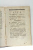 Série de Propositions sur l'Épidémie Catarrhale qui a régné à Paris pendant l'hiver de l'an onze, Présentées et soutenues à l'École spéciale de ...