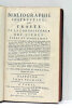 Bibliographie instructive ou traité de la connoissance des livres rares et singuliers. Disposé par ordre de Matières et de Facultés, suivant le ...