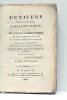 L'Univers délivré, narration épique; suivie de notes et d'observations sur le système de Newton et la théorie physique de la Terre, etc. Deuxième ...