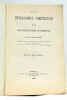 De la philosophie chrétienne et de son intervention en médecine.. FABRE (Augustin).