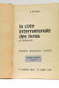 La cote internationale des livres et manuscrits. France - Belgique - Suisse.. MATTERLIN (O).