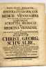 Epistola Itineraria XXII.De medicis Viennensibus anno MDCCXXIII. MDCCXXIV. MDCCXXV. Eorumque scrptis medicis et medicina Viennensi…. BRÜCKMANN (Franz ...