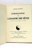 Introduction à l'analyse des rêves. Relation de quinze cas concrets précédée d'un exposé théorique.. BAUDOUIN (Charles).