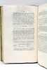 Essai sur la philosophie des sciences ou exposition analytique d'une classification naturelle de toutes les connaissances humaines.. AMPÈRE ...