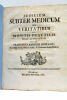 Judicium subter Medicum de Veritatibus et Monitis Oracticis male Judicante.. OSWALD (F.J.).