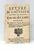Lettre de Mr. Chevrier Docteur en Médecine à un de ses Amis contenant un Traité du Vert de Gris de Mr Maitre Serane de la Societé Royale des ...