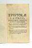 Epistola...quibus Respondetur epistolari Dissertationi Thomae Boeri, Scoti, M.D. et in Abredonensi Académia Matheseos Professoris.. ASTRUC (J.).