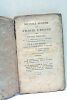 Nouvelle Méthode pour étudier l'Hébreu des Saintes Ecritures. Suivie de l'Histoire de Ruth et d'un petit Vocabulaire Hébreu-Français.. (JUDAICA.) ...