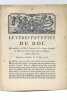 LETTRES PATENTES du Roi qui accordent à l'Isle de Cayenne et à la Guyane Françoise la liberté de Commerce avec toutes les Nations pendant douze ans.. 