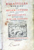 Bagatelles Morales et Dissertations. Avec le Testament Littéraire de M. l'Abbé Desfontaines. Nouvelle édition.. COYER (Abbé).