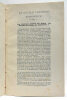 Un Double Théorème Historique. Chateauroux, Migné, 1874. RELIÉ AVEC (à la suite): 2). (du même). Allocution prononcé par M. Fayet à la Distribution ...