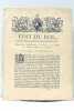 EDIT DU ROI portant établissement à Versailles d'un Dépôt des Papiers publics des Colonies.. 