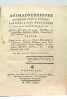 Animadversiones Quaedam Circa Vocem, variasque ejus mutationes Physiologice Sumptas... pro Baccalaureatus Gradu Consequendo.. (MUSIQUE) FUZET DUPOUGET ...