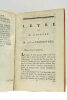 Letre (sic) à M. le C. de Vergennes, Ministre des Affaires Etrangères en France.. LINGUET (S.N.H.).