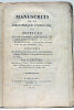 Manuscrits de la Bibliothèque d'Orléans, ou Notices sur leur Ancienneté, leurs Auteurs, les objets qu'on y a traités, le caractère de leur écriture, ...