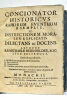 Concionator Historicus rariorum eventuum exemplis, ad instructionem moralem explicatis, Delectans ac Docens.... PEXENFELDER (Michaele).